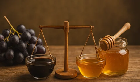 مقایسه کامل شیره انگور با عسل